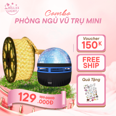 combo sản phẩm phòng ngủ vũ trụ mini